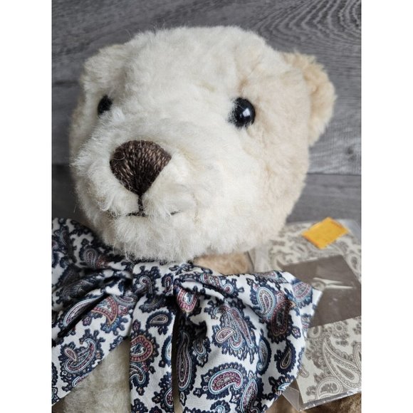 Vtg House of Nisbet Jack's Teddy Bear Jointed Crushed Alpaca Plush 15" 571 Tags - Picture 5 of 16